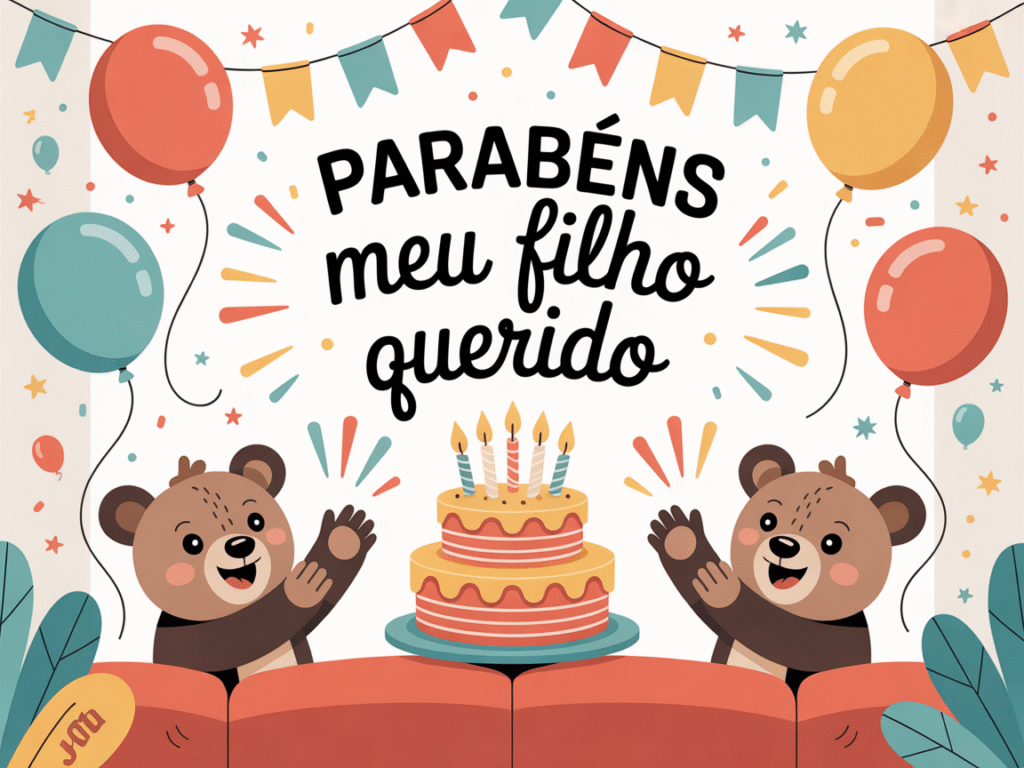 Uma mensagem de aniversário de mãe para filho