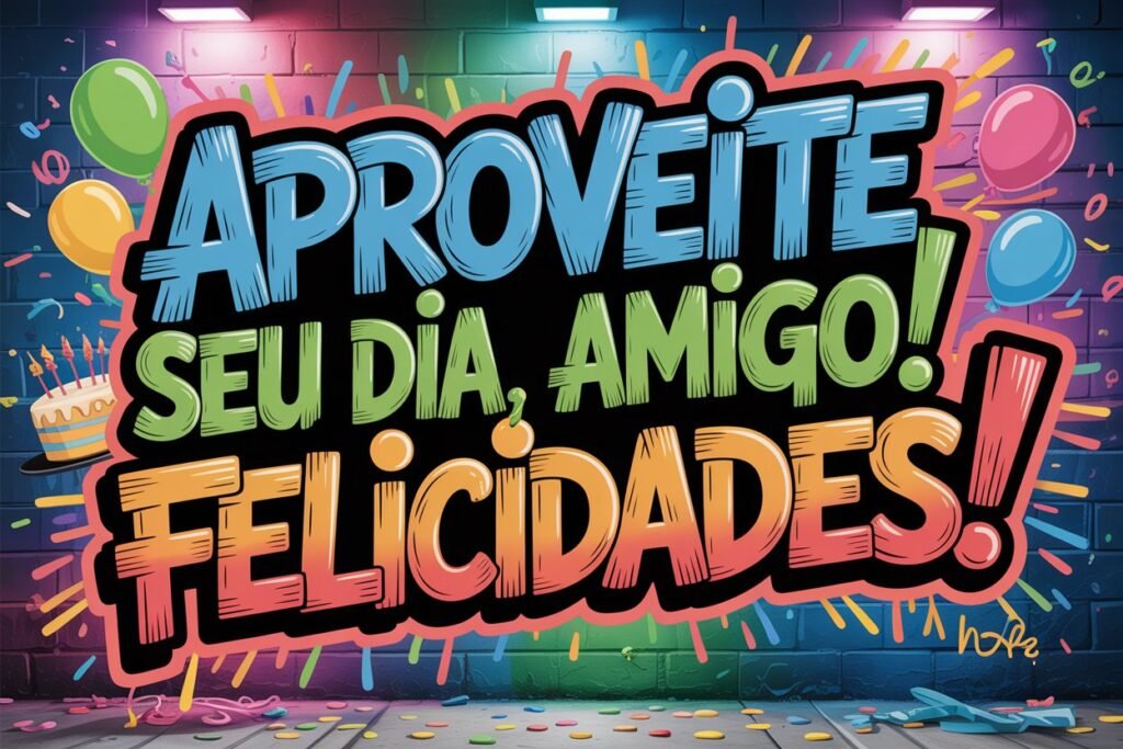 Feliz aniversário ao amigo