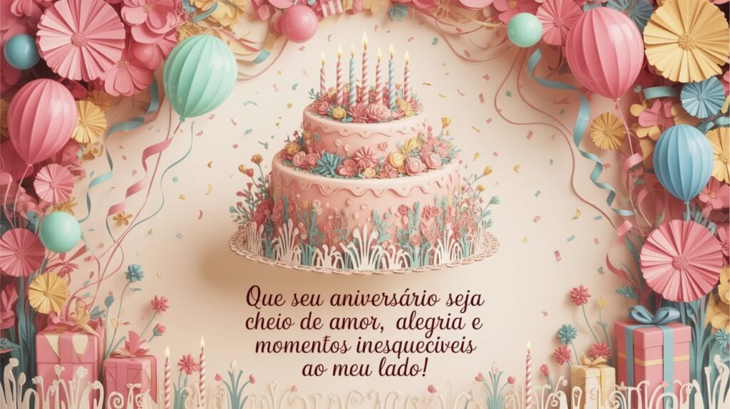 Feliz aniversário, meu amor marido