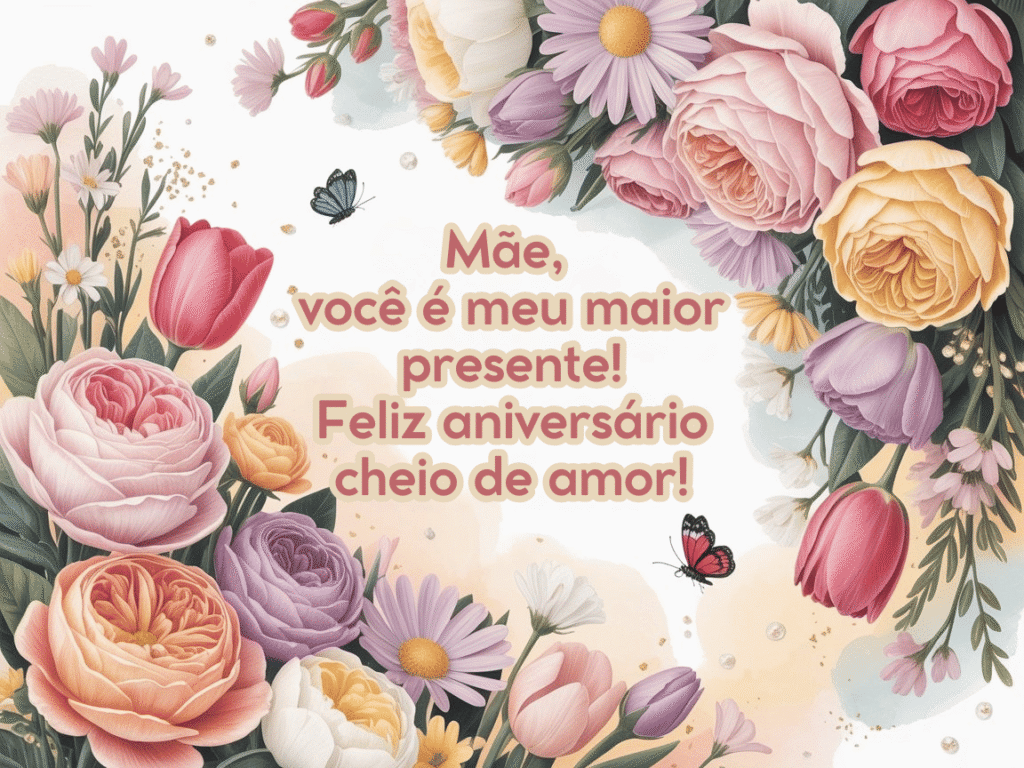 Mensagem de Aniversário de Filha para Mãe
