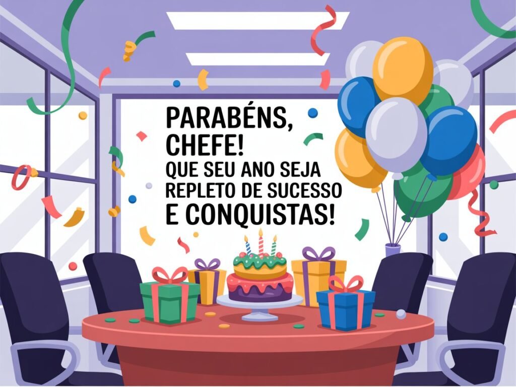 Imagens com feliz aniversário chefe​