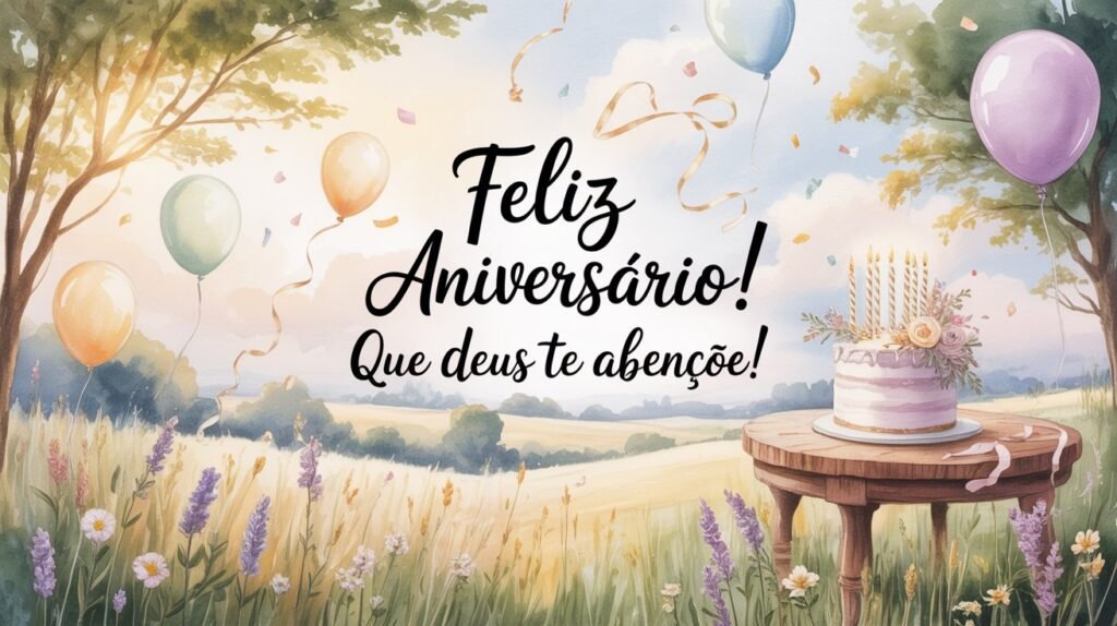 Imagens com feliz aniversário gospel​