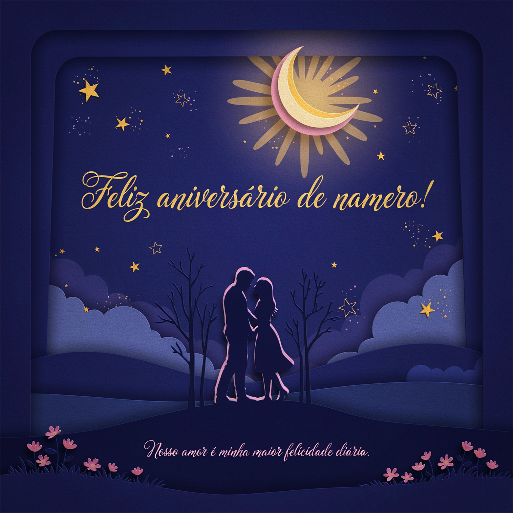 Frases criativas para aniversário de namoro
