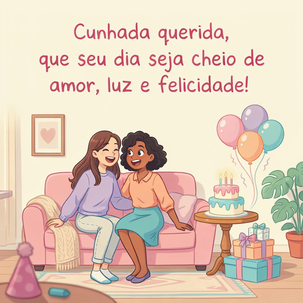 Mensagem de aniversário para Cunhada