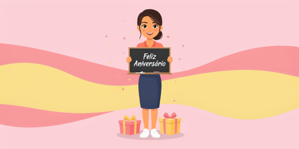 Feliz Aniversário Professora