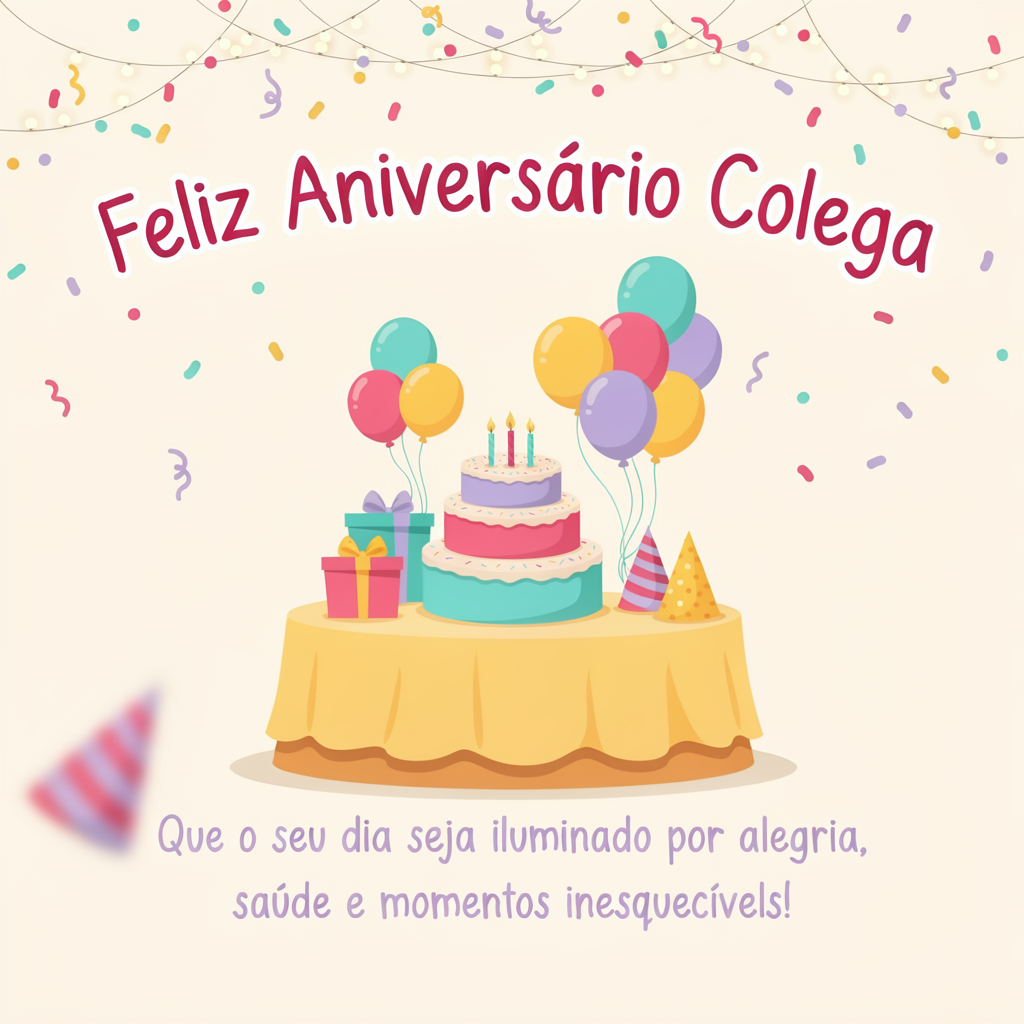 Feliz aniversário! Que sua vida seja sempre doce.