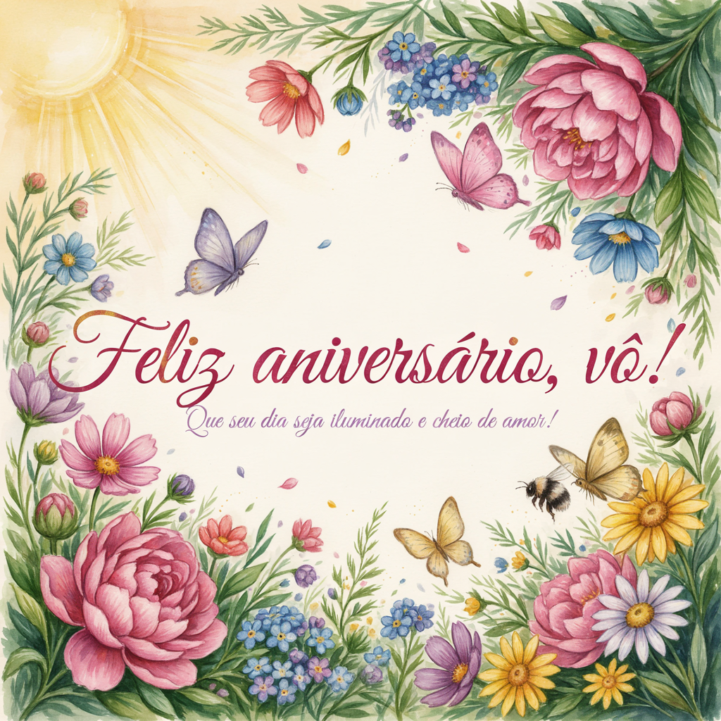 Feliz aniversário vô WhatsApp