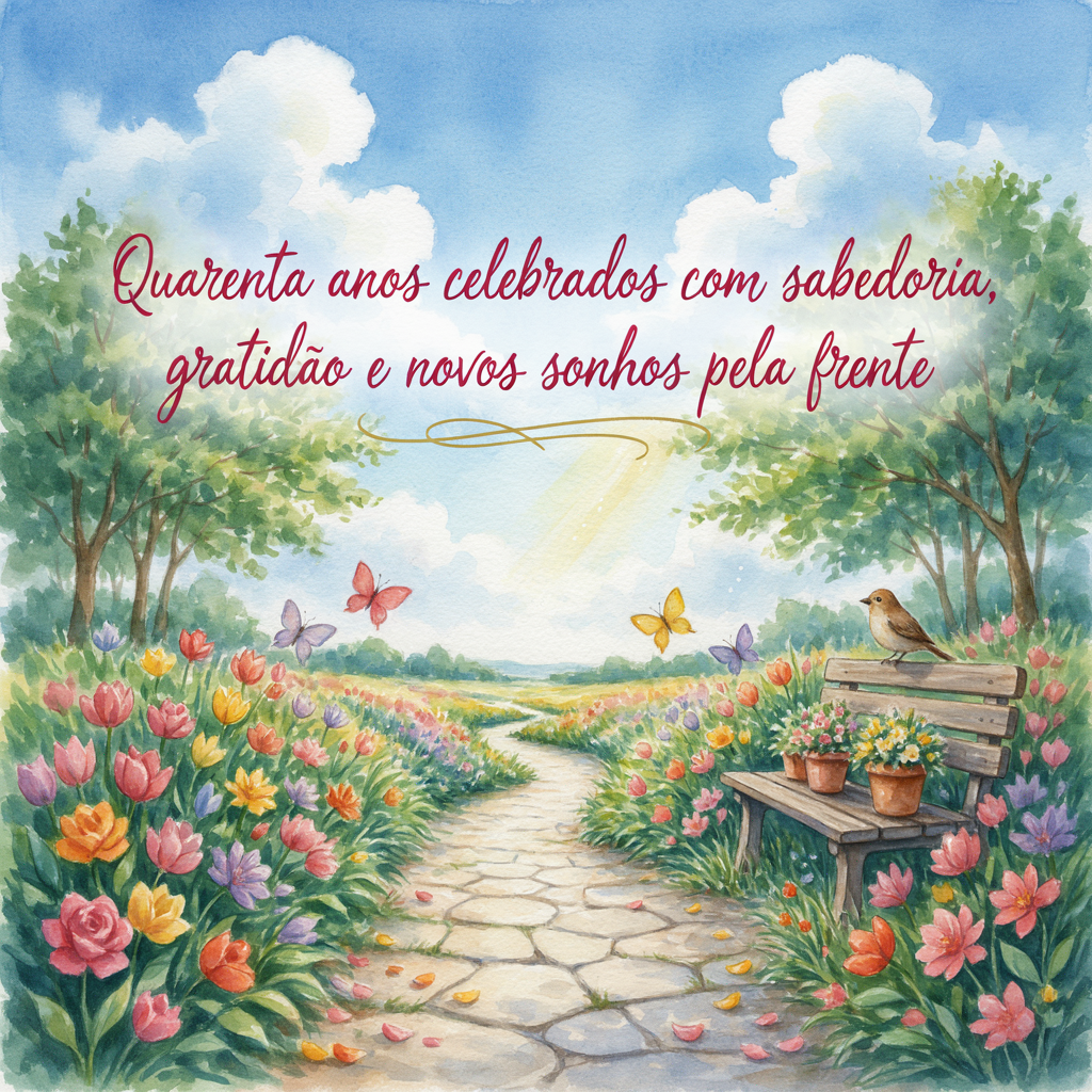 Reflexão sobre 40 anos de vida