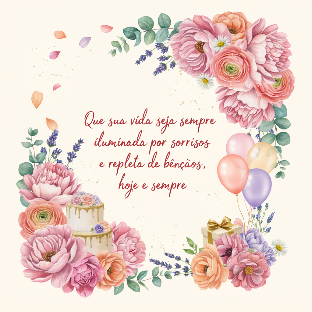Feliz aniversário! Que seu dia seja especial!