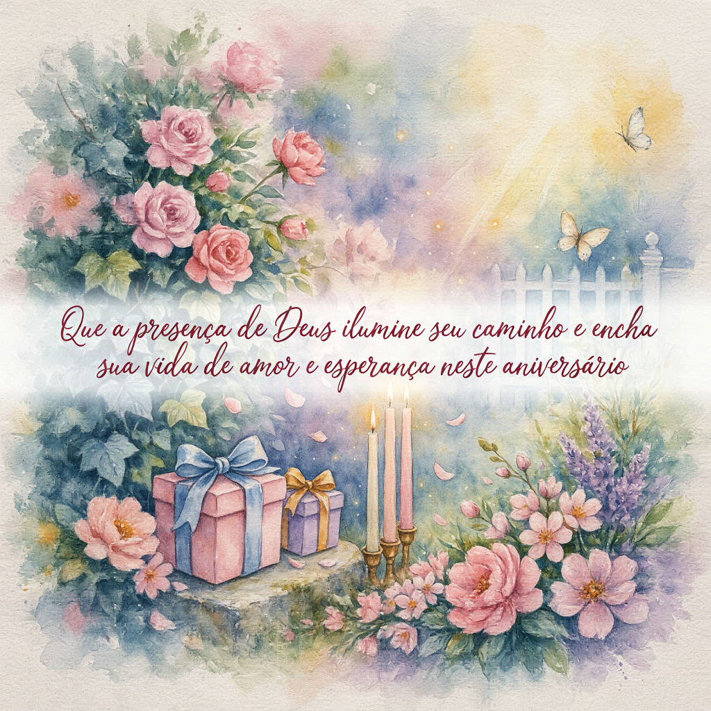 Que Deus te envolva em bênçãos e alegria.