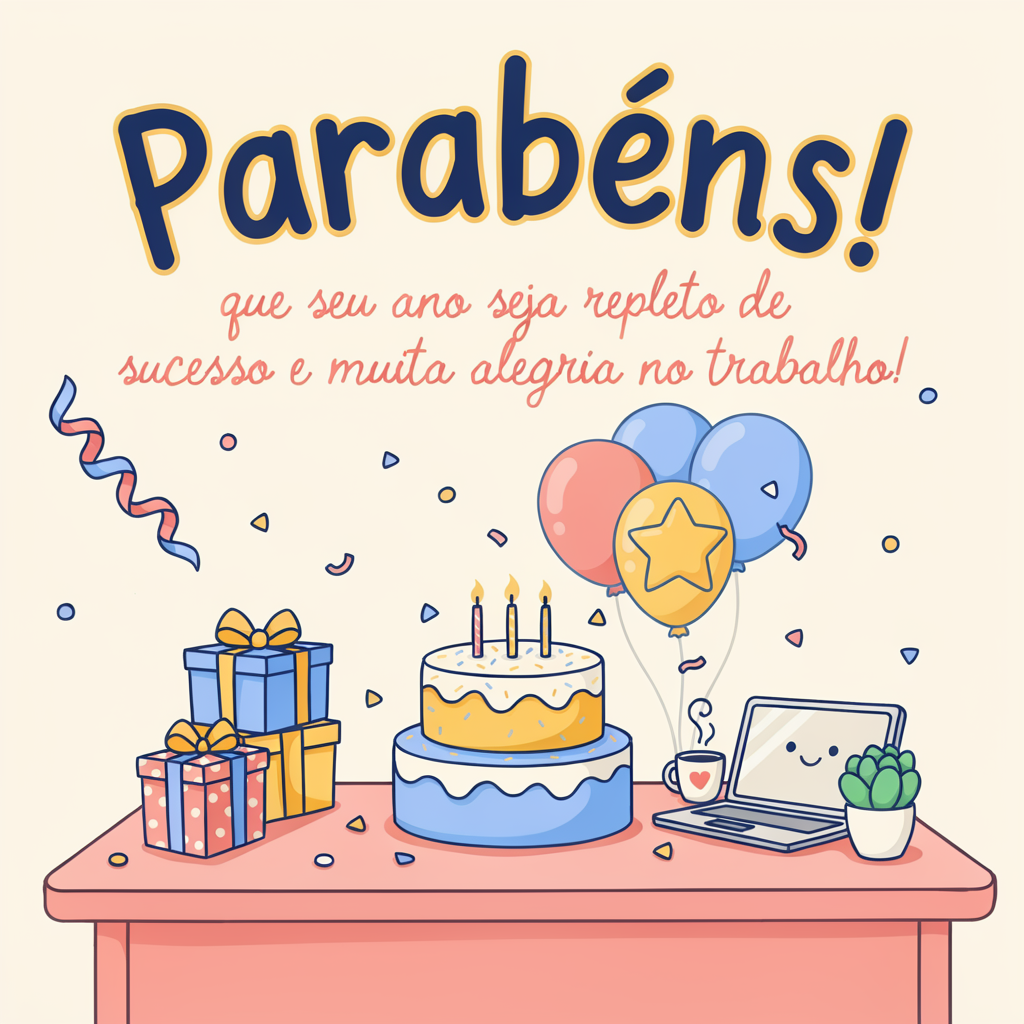 Feliz Aniversário Colega De Trabalho