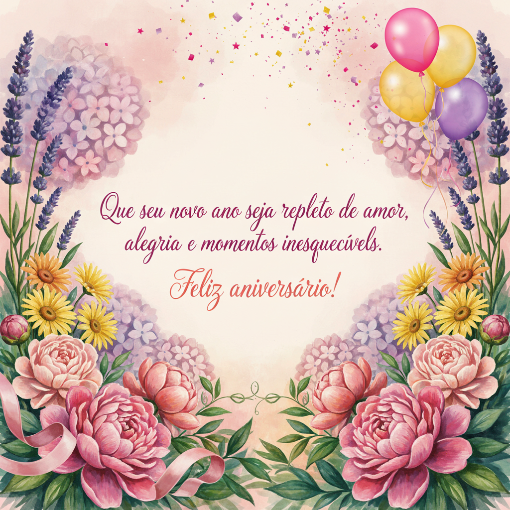 Frases de aniversário com carinho