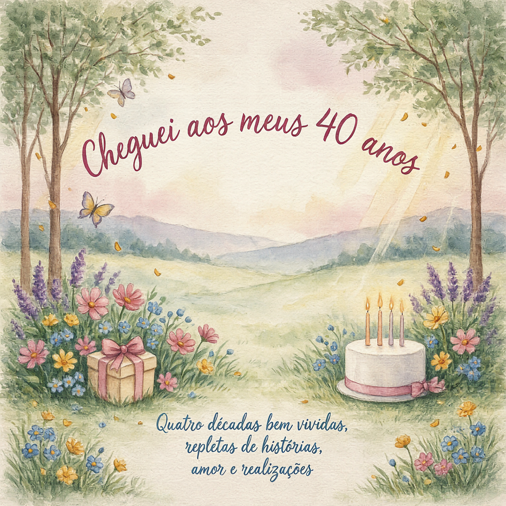 Gratidão a Deus por quatro décadas de bênçãos.