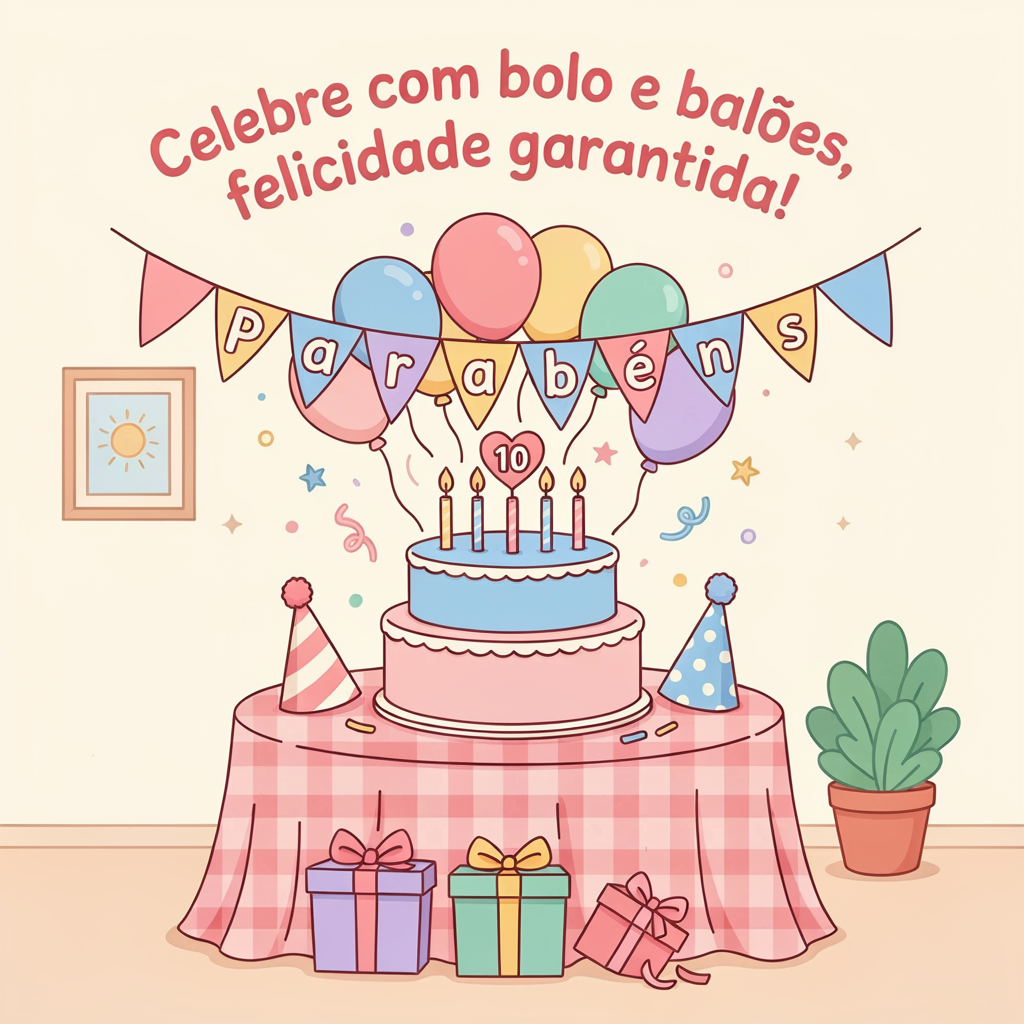 Feliz aniversário! Que seu dia seja tão doce e especial quanto esse bolo.