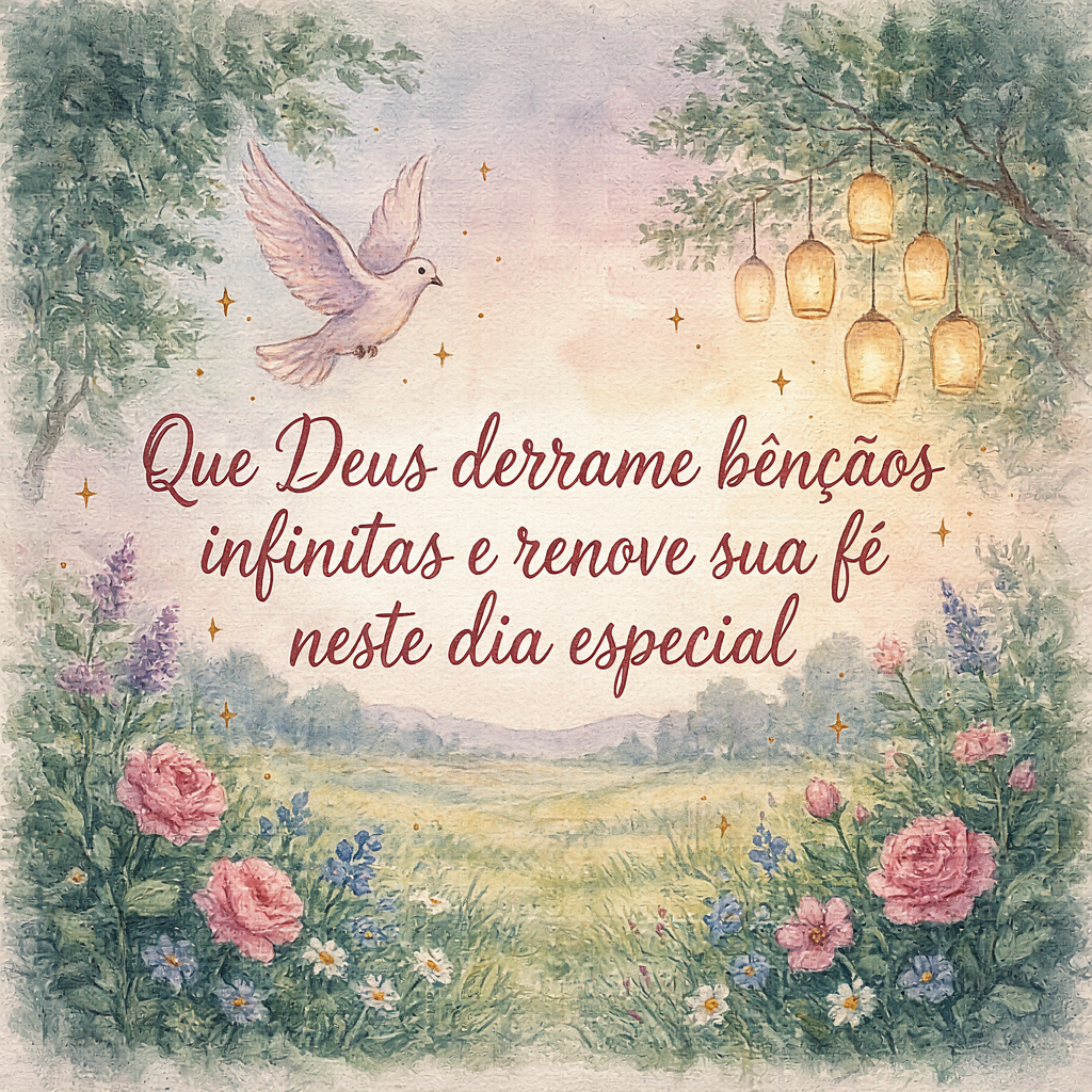 Que Deus derrame muitas bênçãos em sua vida: feliz aniversário