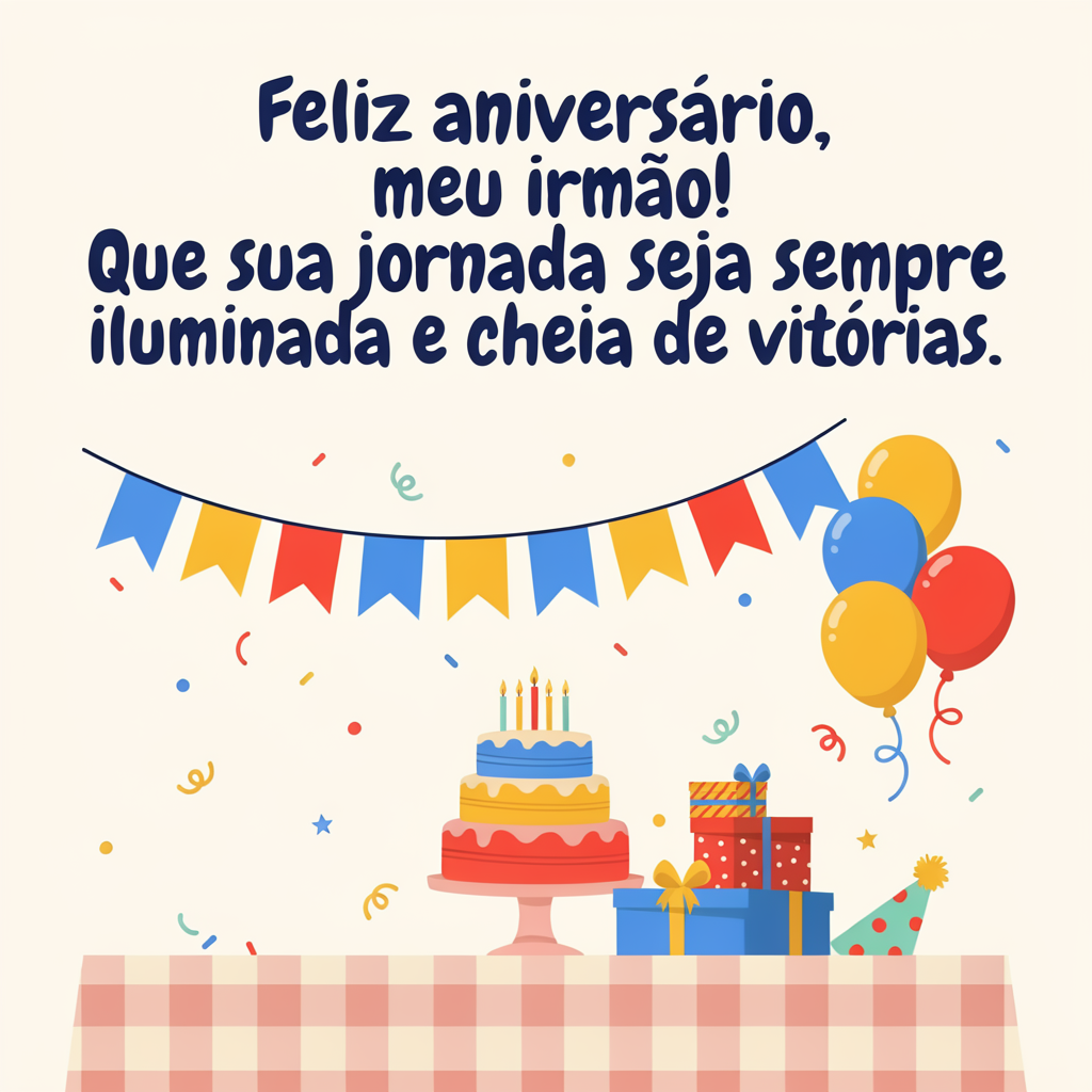 Irmão querido, sua vida é um presente constante.