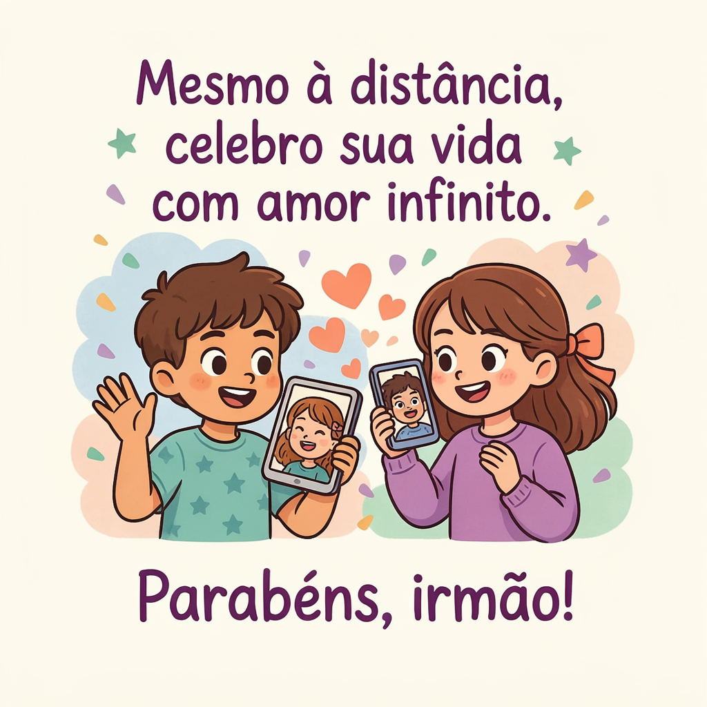 Mensagem de Aniversário Irmão Distante