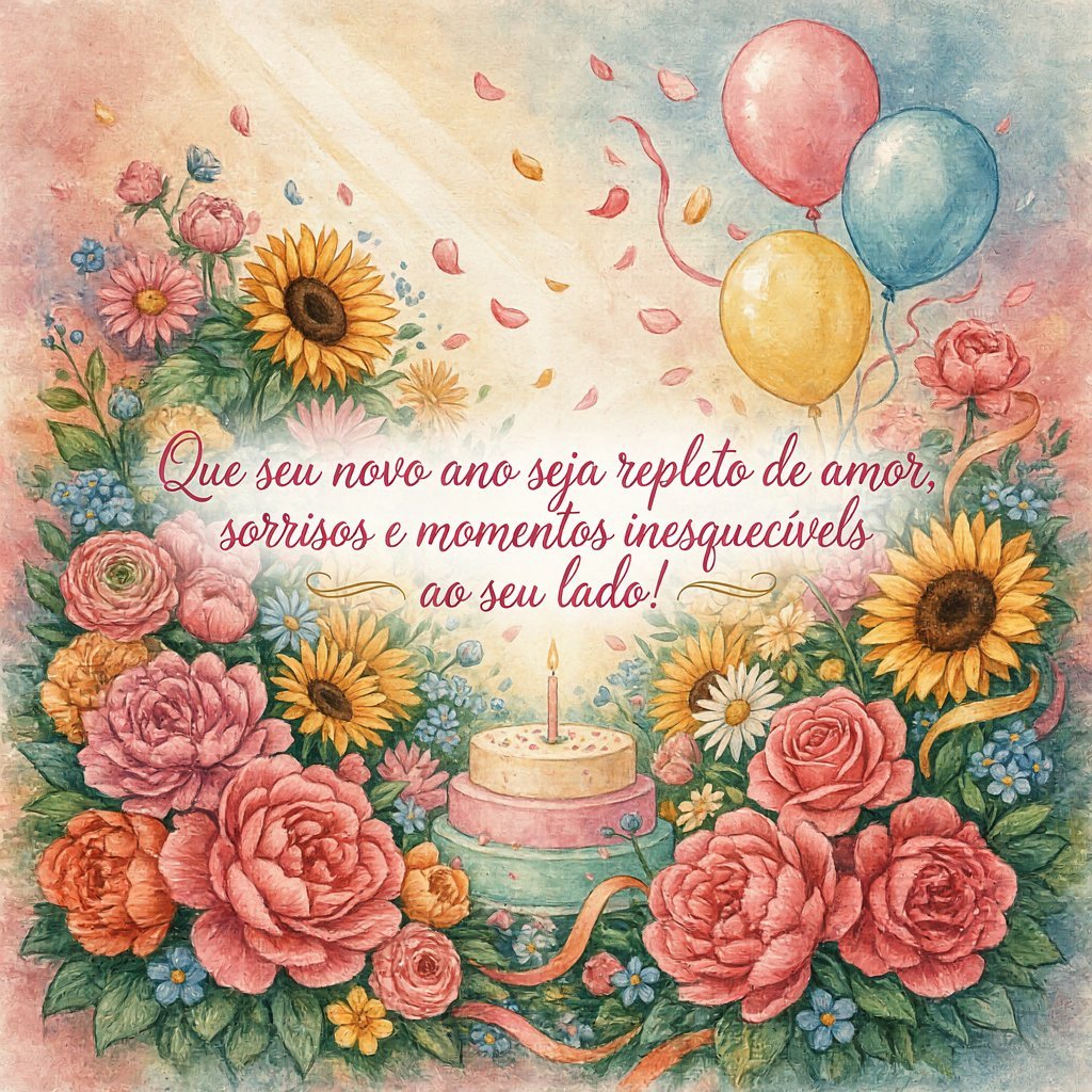 Mensagem de aniversário carinhosa para uma pessoa especial