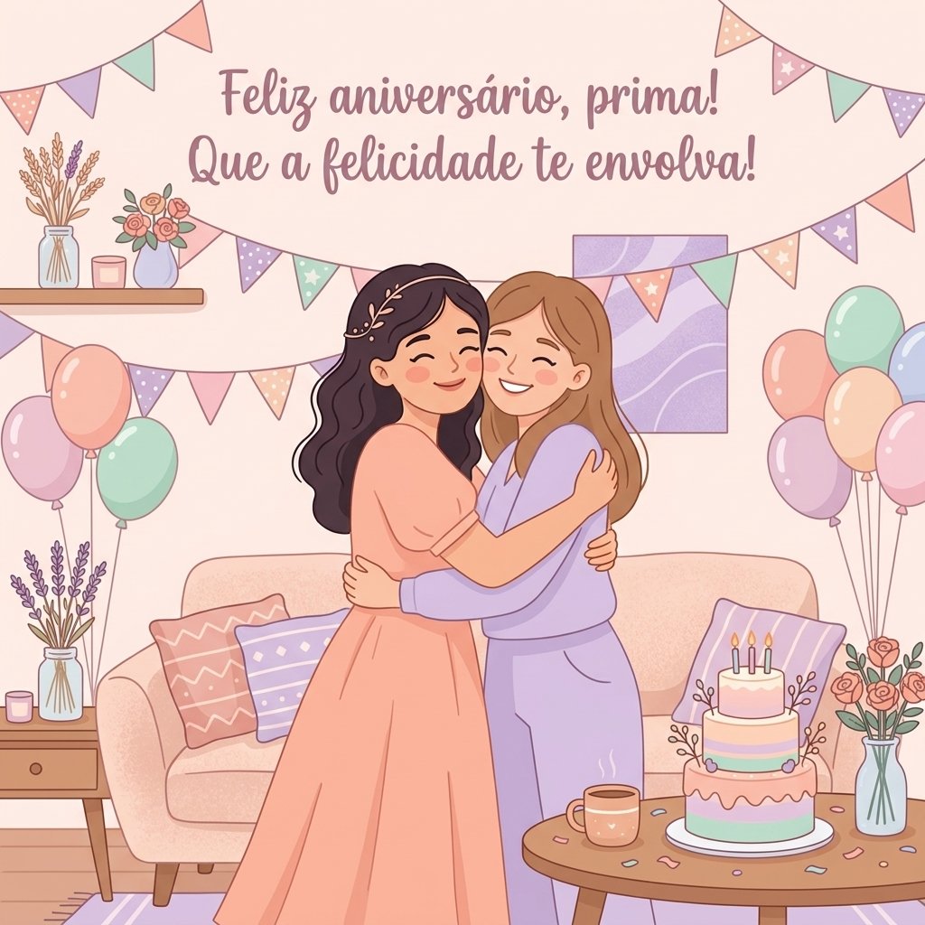 Mensagem de aniversário para prima especial