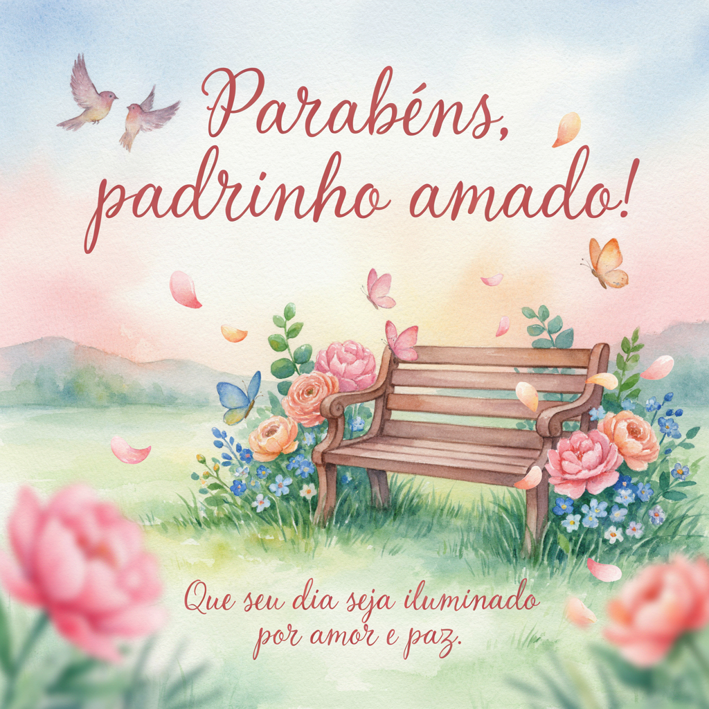 Feliz aniversário padrinho WhatsApp
