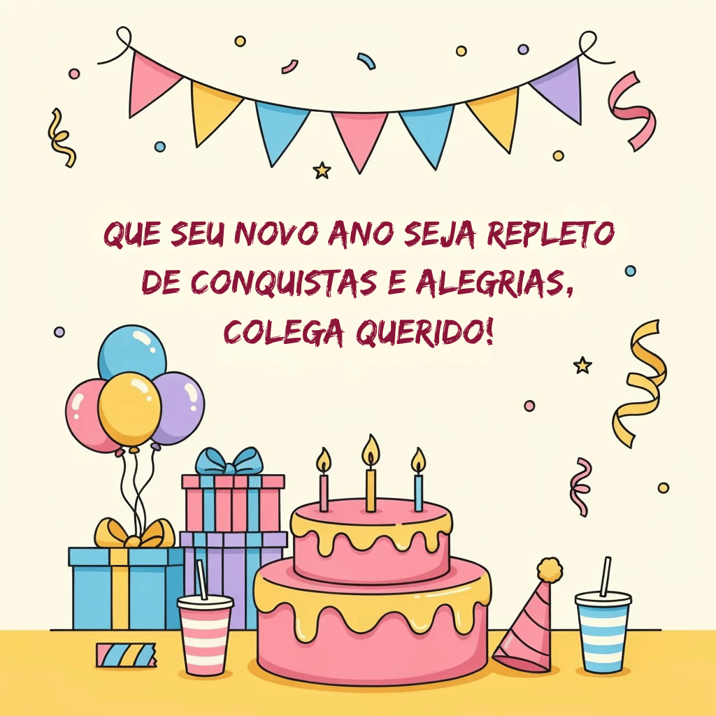 Feliz Aniversário Colega
