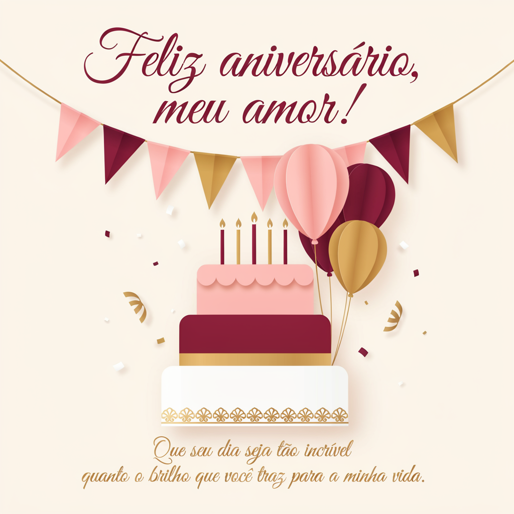 Frases de aniversário com carinho e amor para namorada