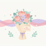 Feliz Aniversário com Flores Delicadas: Parabéns com Frases e Imagens