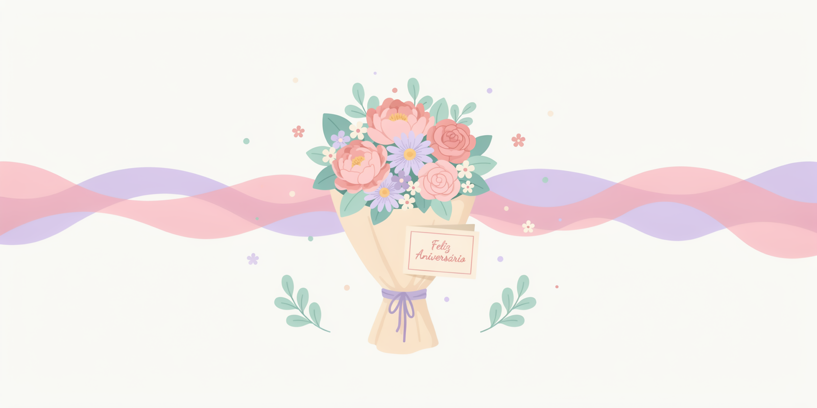 Feliz Aniversário com Flores Delicadas: Parabéns com Frases e Imagens