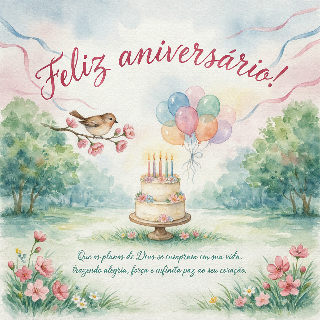 Mensagem de aniversário evangélica emocionante