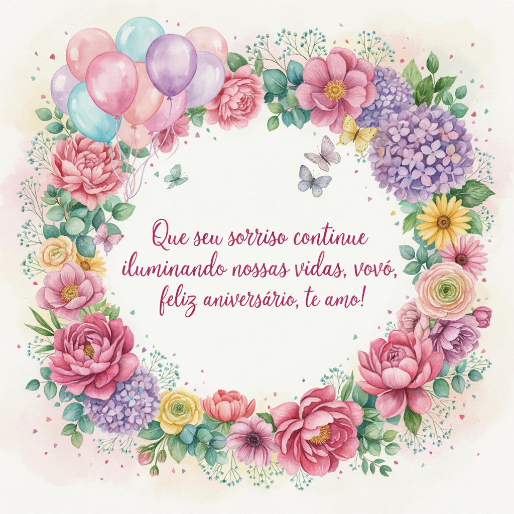 Feliz Aniversário, Vovó, Te Amo