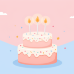 Mensagem de Aniversário com Bolo para WhatsApp