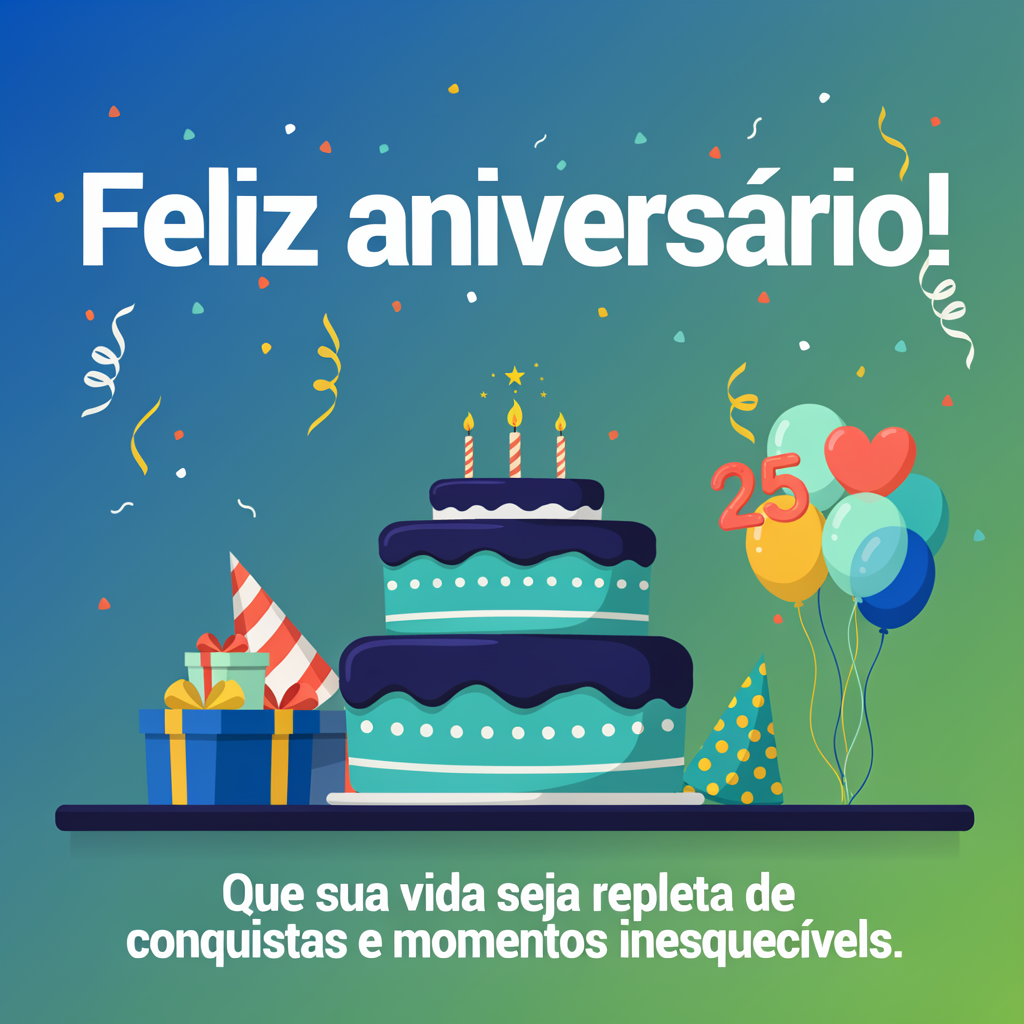 Feliz Aniversário Masculino