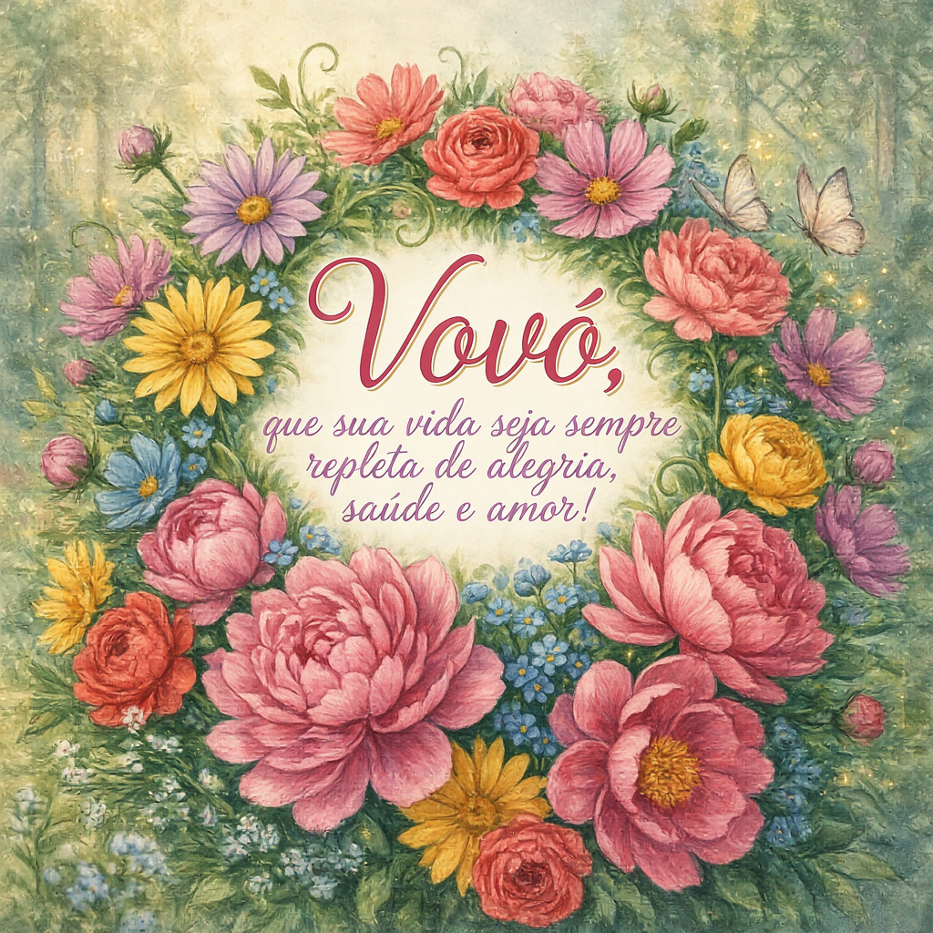 Feliz Aniversário, Vovó: Texto Pequeno
