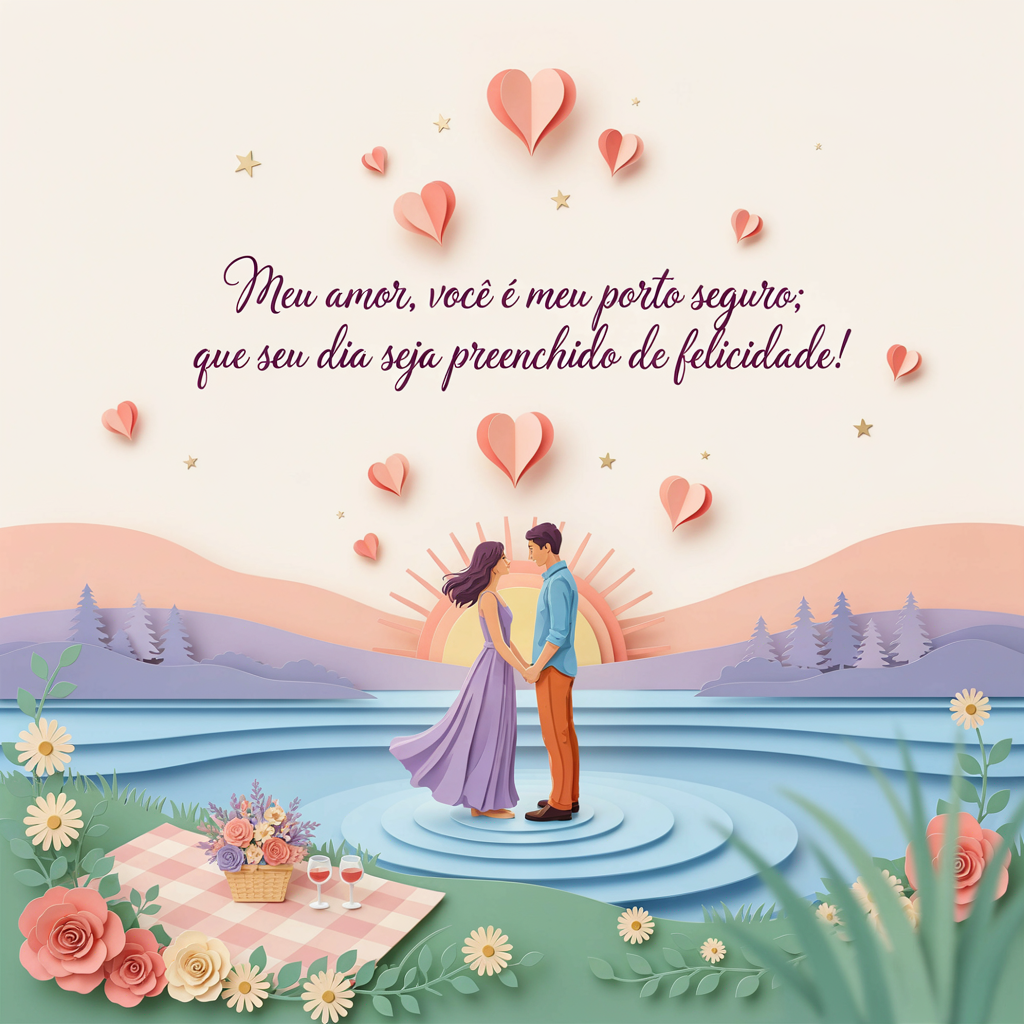 Feliz Aniversário Simples e Bonito para Marido