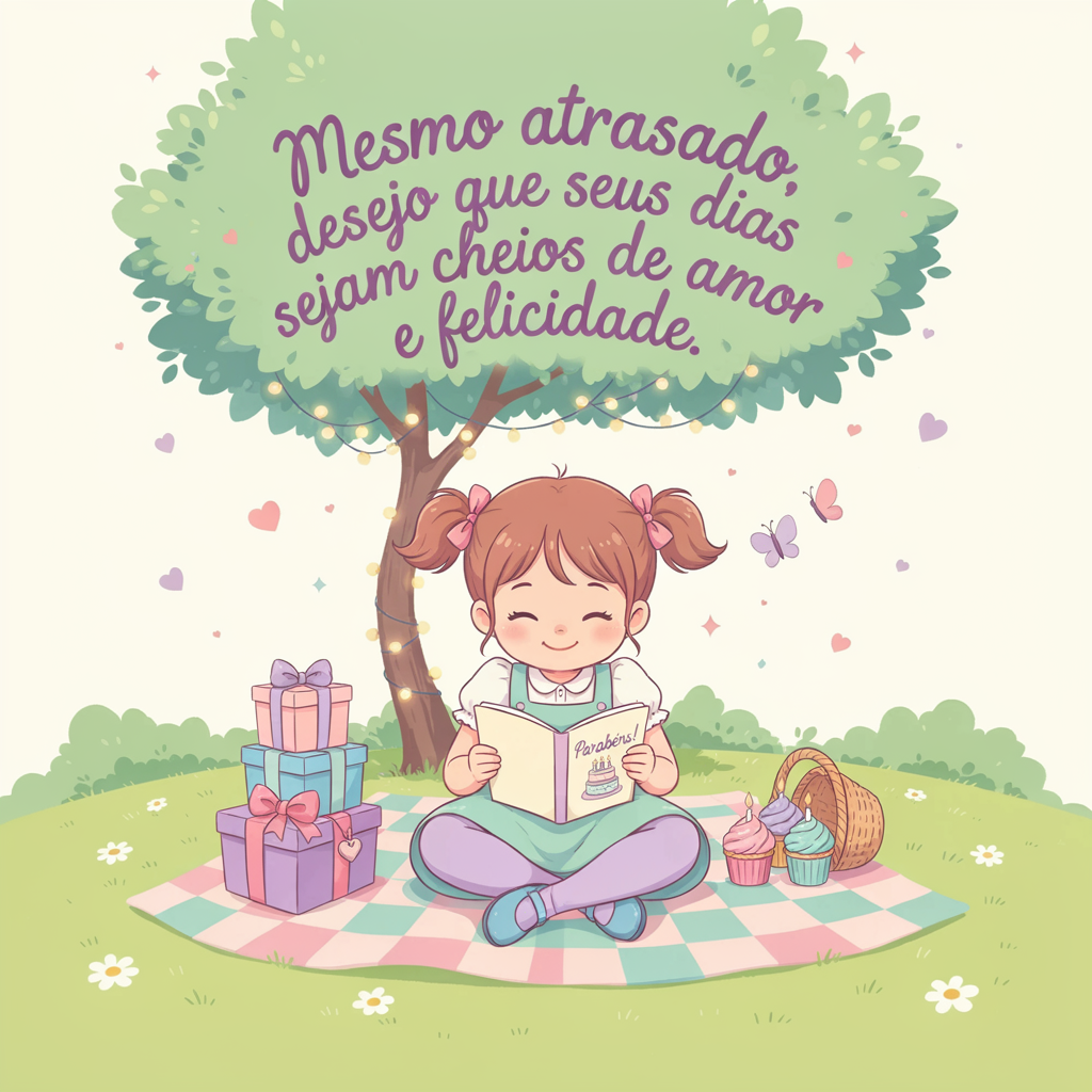 Mensagem de Aniversário Atrasado para Sobrinha Querida