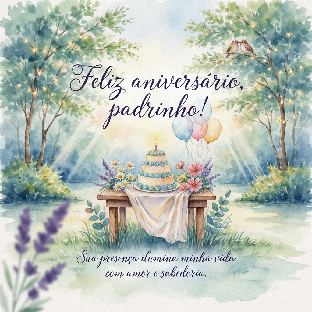 Mensagem de aniversário para padrinho de batismo
